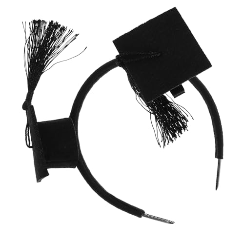Healvian 2stücke Doktorhut Haarschmuck Set Teiliges Haarband Und Haarklammer Für Abschlussfeiern Adorable Dekoration Mit Quasten Für Graduation- Langlebig Und Reißfest von Healvian