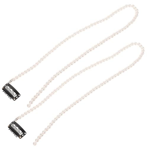 Healvian 2 Stücke Frauen Clip Haar Zubehör Mädchen Kette Zöpfe Schmuck Dekorative Haar Schmuck von Healvian