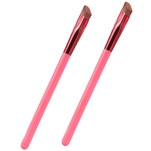 Healvian 2 Stück Abgewinkelter Augenbrauenpinsel Langlebig Aus Kunstfaser Für Präzises Make up Reise Kosmetik Zubehör Für Augenbrauen Und Eyeliner von Healvian