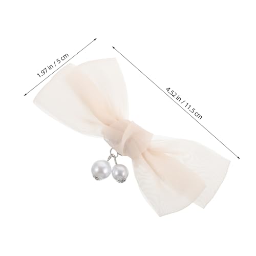 Healvian 2 Stück Abnehmbare Schleifen schuhclips aus Stoff für High Heels Elegante Brautschuh dekoration Passend Romantische Schuhschmuck bows für Damen Hochzeit Party von Healvian