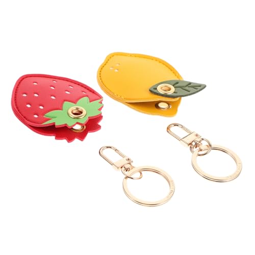 Healvian 2 Stück Access Control Kartenhüllen aus PU Material Schlüsselanhänger mit Niedlichem Cartoon Design Multifunktionale Ausweishüllen als Taschenanhänger Praktische und Dekorative von Healvian