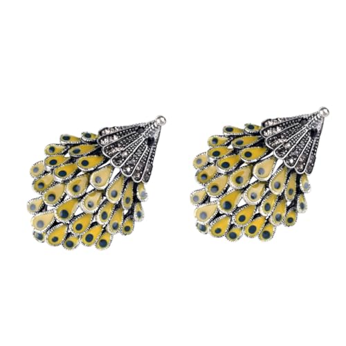 Healvian 2 Stück Alloy Cartoon Brosche Form Eines Gelben Igels Kreative Tier Anstecknadel für Damen und Herren für Kleidungsstücke Schals und Pullover von Healvian