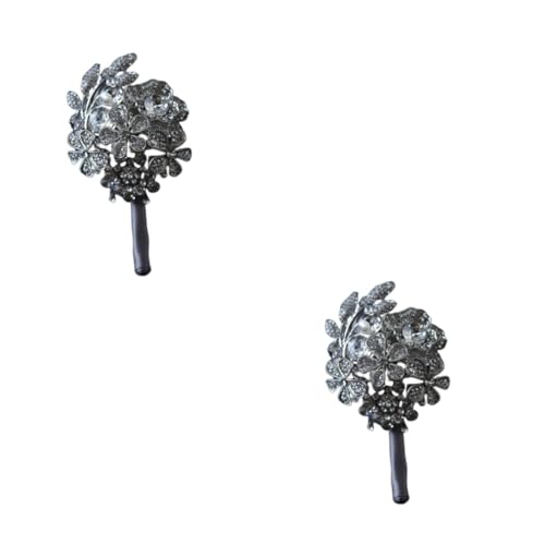 Healvian 2 Stück Anstecknadel Brosche für Hochzeiten Partys Stilvolles Accessoire für Damen im Rosendesign Ergänzung zu Kleidern Anzügen von Healvian