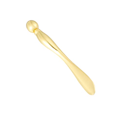 Healvian 2 Stück Augenmassage sticks aus Metall Doppelseitiger Beauty Roller mit Löffel Massageende Fördert Augencremeaufnahme Schwellungen Kompakt und Langlebig für Gesichtspflege von Healvian