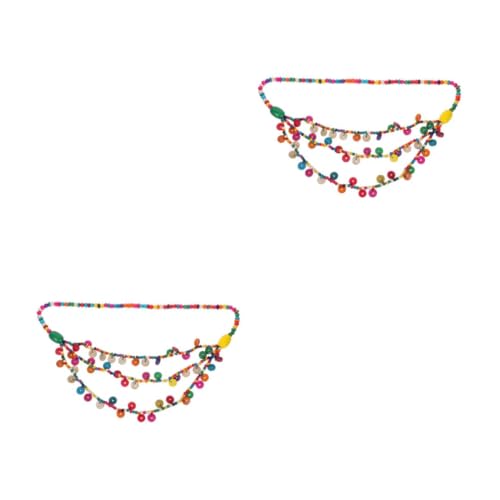 Healvian 2 Stück Boho Damen Halskette Mehrschichtig Bunte Holzperlen Kokosnuss Anhänger Handgefertigt Modischer Holzschmuck Vielseitig für Alltag Party Urlaub Zufällige von Healvian