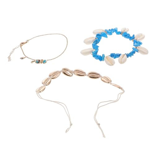 Healvian 2 Stück Boho Fußkettchen für Frauen Einzigartige Fußschmuck Kette Verstellbar Langlebig für Strandurlaube Besondere Anlässe Kreatives Accessoire für Outfit von Healvian
