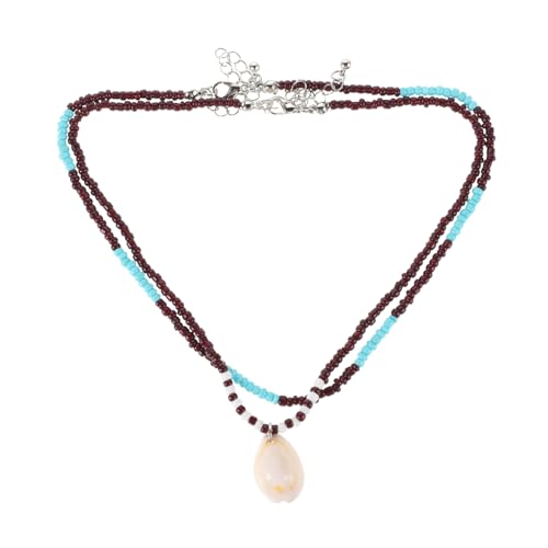 Healvian 2 Stück Bunte Strand Schmuck für Frauen Leichte Boho Kette für Sommerurlaub und für Strandtage und Freizeitoutfits von Healvian