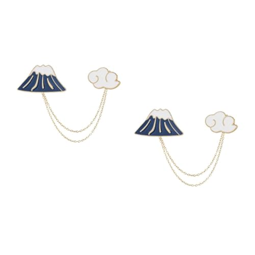 Healvian 2 Stück Cartoon Brosche mit Blumenform Anstecknadel zur Kleidung Dekoration für Frauen Männer Langlebig Leicht für Shirts Schals Taschen von Healvian