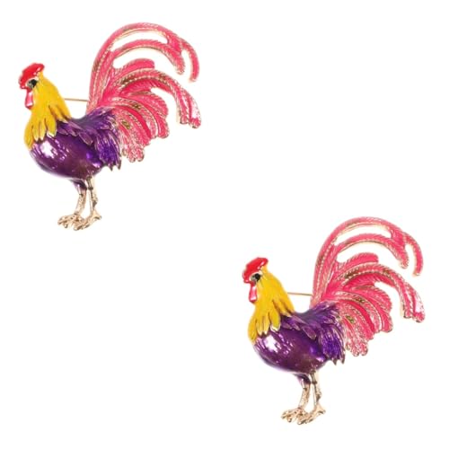 Healvian 2 Stück Dekorative Broschennadel Stifte Stolz-pin Gold Hüte-anstecknadel Hahn-pin Anstecknadel Mit Tiermotiv Broschennadel-ästhetik Pin-ästhetik Legierung Healvian 2 Stück Dekorative Broschennadel Stifte Stolz-pin Gold Hüte-anstecknadel Hahn-pin Anstecknadel Mit Tiermotiv Broschennadel-ästhetik Pin-ästhetik Legierung von Healvian