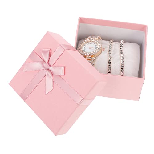 Healvian 2 Stück Doppelschicht-Diamant-Set-Uhren-Armband Silberne Damenuhr einfach Strass Uhren Damen betrachten Quarzuhr Quarz-Armbanduhr Rostfreier Stahl Golden Healvian 2 Stück Doppelschicht-Diamant-Set-Uhren-Armband Silberne Damenuhr einfach Strass Uhren Damen betrachten Quarzuhr Quarz-Armbanduhr Rostfreier Stahl Golden von Healvian