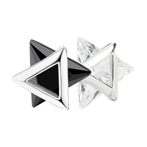 Healvian 2 Stück Dreieckige Ohrstecker Ohrringe Geometrischer Ohrring Geometrische Ohrstecker Black Silber- Healvian 2 Stück Dreieckige Ohrstecker Ohrringe Geometrischer Ohrring Geometrische Ohrstecker Black Silber- von Healvian