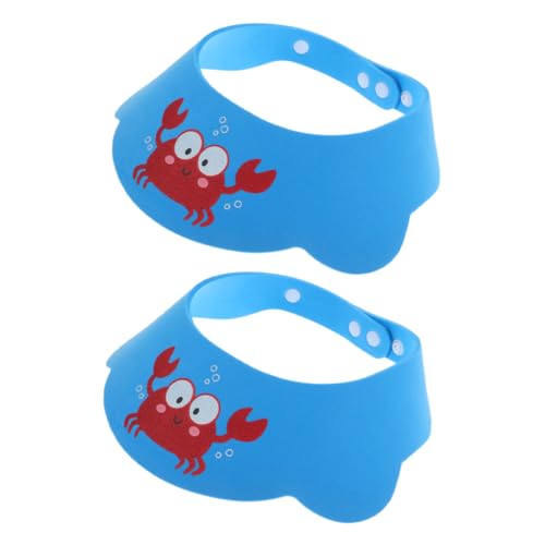 Healvian 2stücke Junge Mädchen-duschhaube Aus Verstellbar Shampoo-kappe Für Junge Mädchen Und Kleinkinder Badeschutzhaube Zum Haarewaschen Baden Und Schwimmen von Healvian
