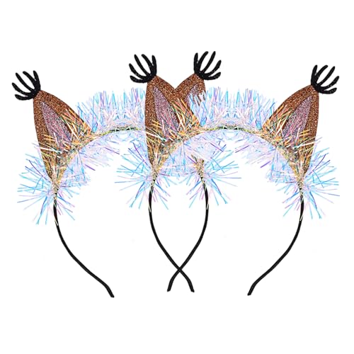 Healvian 2stücke Eichhörnchen Haarreifen Für Mädchen Kreativer Kopfschmuck Für Kostümpartys Orange Tierdesign Für Halloween Geburtstagsfeiern Und Cosplay von Healvian