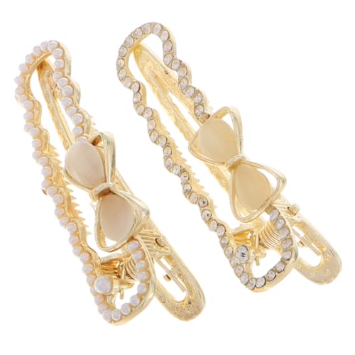 Healvian 2stücke Haarspangen Mit Schleife Und Strass Für Mädchen Haarnadeln Aus Haaraccessoires Für Alltag Und Partys von Healvian