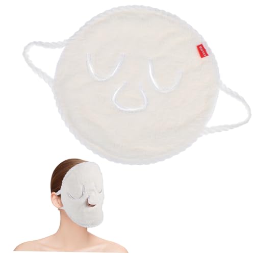 Healvian 2 Stück Fleece Gesichtstuch für Hot Cold Masken Doppellagig Elastisch und Wiederverwendbar für Gesichtsreinigung und Hautpflege bei Frauen von Healvian