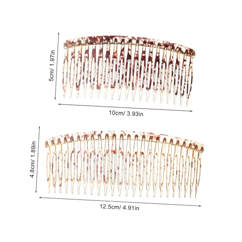 Healvian 2 Stück Französischer Haarkamm Ergonomisch für Dickes Haar Minimalistisches Design Langlebiges Material Vielseitig für Alltag und Styling Kleine Haarkämme Damen Haarschmuck von Healvian