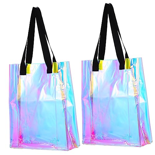 Healvian 2 Stück Freizeittaschen Strandbeutel Wasserdicht Urlaub Handtaschen Große Handtasche Klare Tragetasche Strandtaschen Klare Strandtasche Klare Handtasche Taschenzubehör Pvc Healvian 2 Stück Freizeittaschen Strandbeutel Wasserdicht Urlaub Handtaschen Große Handtasche Klare Tragetasche Strandtaschen Klare Strandtasche Klare Handtasche Taschenzubehör Pvc von Healvian