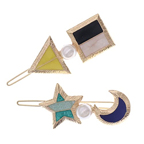 Healvian 2stücke Stern Haarspangen Für Damen Kleine Geometrische Haarschmuck Clips Haaraccessoires Für Party Hochzeit Schule Und Reisen von Healvian
