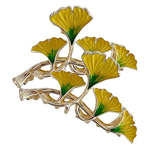 Healvian 2 Stück Ginkgo Haarklammer Große Haarkralle für Dickes Haar Starker Flexible Haarklammer Damen Haarspange für Rückseite Elegant und Praktisch Healvian 2 Stück Ginkgo Haarklammer Große Haarkralle für Dickes Haar Starker Flexible Haarklammer Damen Haarspange für Rückseite Elegant und Praktisch von Healvian