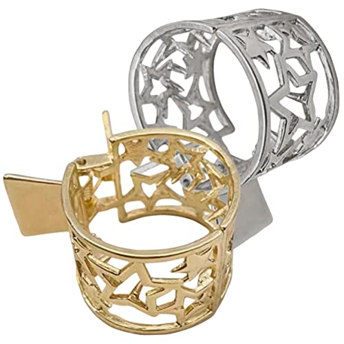Healvian 2 Stück Haarklammern Geometrische Sterne Haarschmuck für Damen Rutschfeste Ponytail Clips für Dünnes Haar Hochwertige Haarspangen für Alltag und Besondere Anlässe von Healvian
