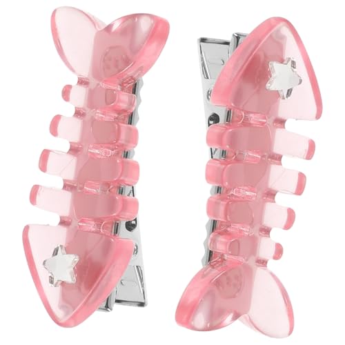 Healvian 2 Stück Haarklammern für Damen Niedliche Rosa Haarschmuck Clips Sicherer für Dickes und Lockiges Haar Stylische Haarstyling Werkzeuge für Teenager und Frauen von Healvian