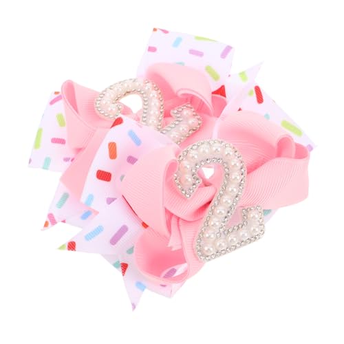 Healvian 2 Stück Haarnadel Kindergeburtstag Haarspangen Schleife Geburtstag Haarspange Mädchen Geburtstag Deko Haarspange Schleife Haarclip Schleifen Clips Für Mädchen Schleifen Clips von Healvian