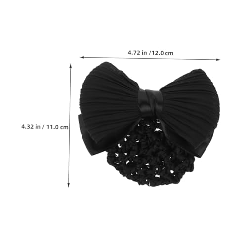 Healvian 2 Stück Haarnetz für Dutt mit Schleifen Design Langlebige Haarnetz Abdeckung für Damen und Mädchen Vielseitig Passend für Berufsuniformen Schnelles Styling Modischer Haarschmuck von Healvian