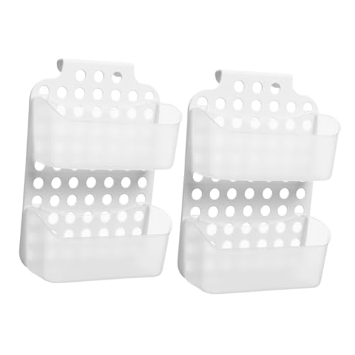 Healvian Zubehör Doppelschichtiger Dusch-organizer Zur Wandmontage Duschregal Aus Kunststoff Leicht Zu Reinigen von Healvian