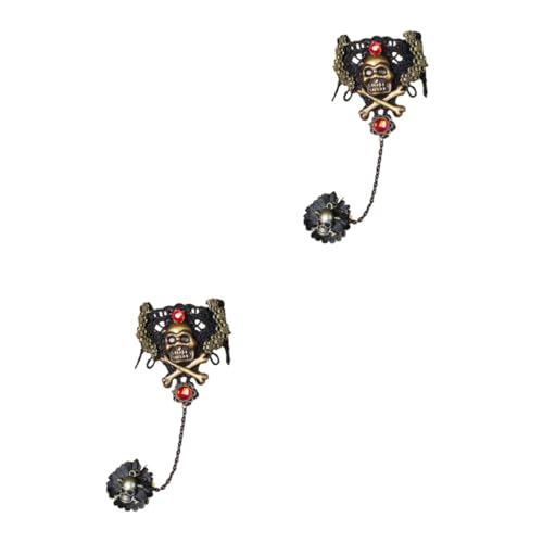Healvian 2 Stück Halloween Armband für Damen mit Piratenschädel und Schwarzer Spitze Leichtes Langlebiges Party Accessoire für Kostümpartys und Gothic Look als Healvian 2 Stück Halloween Armband für Damen mit Piratenschädel und Schwarzer Spitze Leichtes Langlebiges Party Accessoire für Kostümpartys und Gothic Look als von Healvian