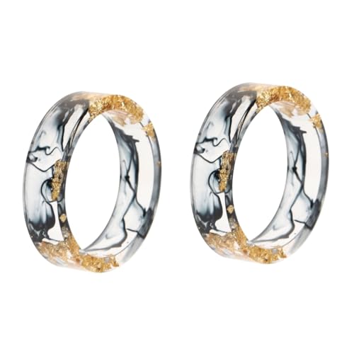 Healvian 2 Stück Harzgoldfolienring Stapelringe Suchring aus Harz Mädchen klingeln Schmuck mit stapelbaren Ringen Ringe Knöchel Ringschmuck Fingerringe aus Harz Harzring Healvian 2 Stück Harzgoldfolienring Stapelringe Suchring aus Harz Mädchen klingeln Schmuck mit stapelbaren Ringen Ringe Knöchel Ringschmuck Fingerringe aus Harz Harzring von Healvian