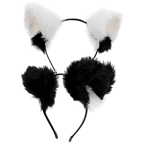 Healvian 2stücke Katzenohren Haarreif Party-accessoire Für Halloween Und Weihnachten Leichter Und Bequemer Kopfschmuck Für Für Kostüme Und Festlichkeiten von Healvian