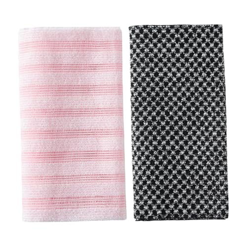 Healvian 2 Stück Körperpeeling Handtücher aus Hautfreundlichem Material Schnelltrocknend Langlebig für Sanfte Ganzkörperreinigung und Effektives Hautpeeling zu Hause von Healvian