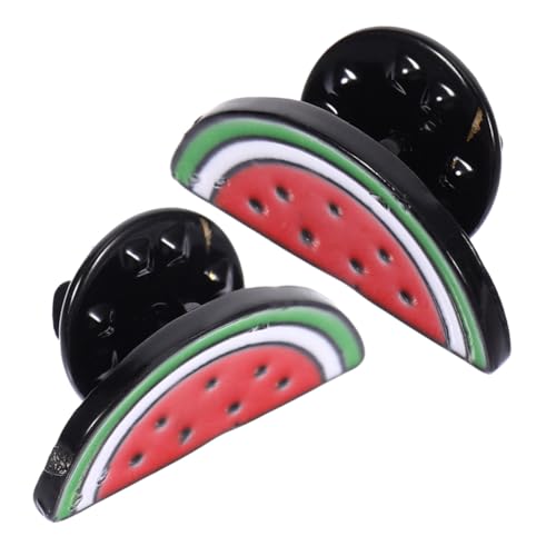 Healvian 2 Stück Kreative Wassermelonen Brosche für Damen Cartoon Anstecknadel aus Legierung Modische Schmuckbrosche für Cardigans Schals und Partykleidung Healvian 2 Stück Kreative Wassermelonen Brosche für Damen Cartoon Anstecknadel aus Legierung Modische Schmuckbrosche für Cardigans Schals und Partykleidung von Healvian