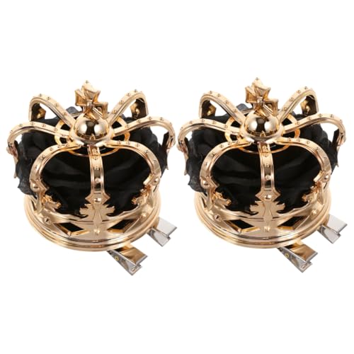 Healvian 2stücke Mädchen Krone Haarclips Kronenform Haarspangen Halloween Party Kopfschmuck Haar Styling Zubehör von Healvian