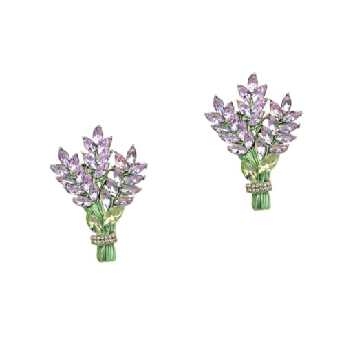 Healvian 2 Stück Lavendel Brosche Mädchen Broschen Für Damen Modische Große Blumen Broschen Lavendel Anstecknadel Hochzeit Damen Kleidung Blumen Brosche Für Frauen Kleider von Healvian