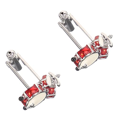 Healvian 2 Stück Manschettenknöpfe Herren Set Trommel Schlagzeug Design Metall Cufflinks Business Anzug Accessoires Leicht Robust Geschenkidee für Musiker Party Healvian 2 Stück Manschettenknöpfe Herren Set Trommel Schlagzeug Design Metall Cufflinks Business Anzug Accessoires Leicht Robust Geschenkidee für Musiker Party von Healvian