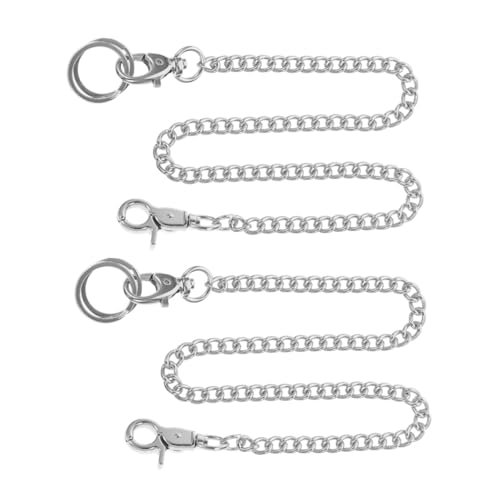 Healvian 2stücke Taschenuhrkette Hosenkette Zarte Verschleißfeste Tragbare Jeanskette Uhrenzubehör Für Männer Frauen Mode von Healvian
