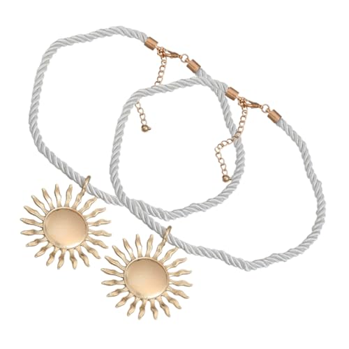 Healvian 2 Stück Modische Sonnenblumen Anhänger Halsketten aus Legierung Damen Schmuck mit Einzigartigem Sonnenmotiv Hautfreundlich Vielseitig für Alltag und Party Geeignet von Healvian
