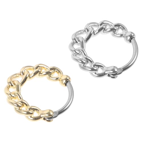 Healvian 2 Stück Nasenringe für Frauen Clip Nasenschmuck nicht Durchbohrte Nasenringe mit Ketten Design Langlebigem für Verschiedene Anlässe Healvian 2 Stück Nasenringe für Frauen Clip Nasenschmuck nicht Durchbohrte Nasenringe mit Ketten Design Langlebigem für Verschiedene Anlässe von Healvian