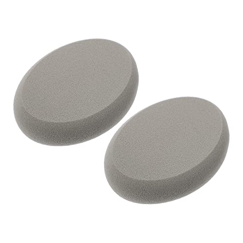 Healvian 2 Stück Ovaler Make Up Puderquaste Weicher Feiner Gesichtsschwamm für Flüssiges und Trockenes Foundation Kompakt Vielseitig für Puder Concealer Highlighter Tragbar für Damen von Healvian