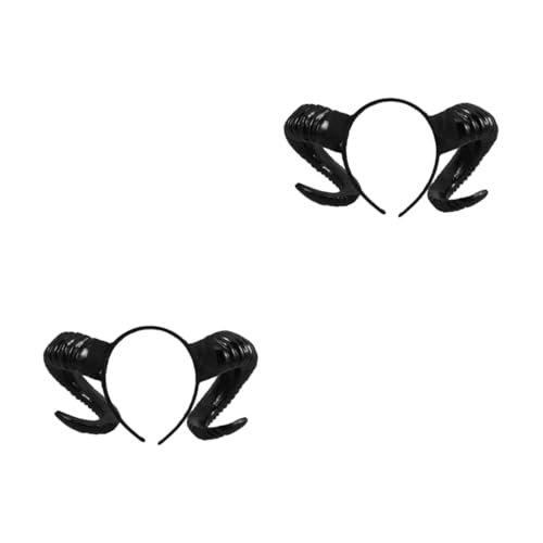 Healvian 2 Stück Ox Horn Haarreif Breiter Haarschmuck Robustes Halloween Stirnband Party Cosplay Zubehör für Damen und Herren Healvian 2 Stück Ox Horn Haarreif Breiter Haarschmuck Robustes Halloween Stirnband Party Cosplay Zubehör für Damen und Herren von Healvian