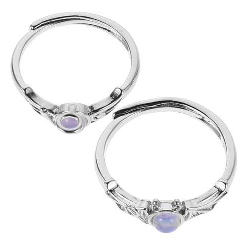 Healvian 2 Stück Paar Ringe Halloween-paarringe Vertrauensring Cottagecore-ringe Opalring Für Frauen Flügel-statement-ringe Gothic Ehering Verstellbare Versprechensringe Für Paare Kupfer Healvian 2 Stück Paar Ringe Halloween-paarringe Vertrauensring Cottagecore-ringe Opalring Für Frauen Flügel-statement-ringe Gothic Ehering Verstellbare Versprechensringe Für Paare Kupfer von Healvian