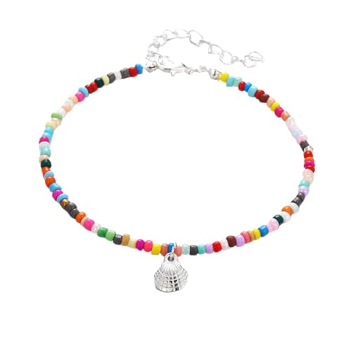 Healvian 2 Stück Perlen Fußkettchen Sternknöchel Kette mit Fußanhänger Knöchelschmuck Bunt Healvian 2 Stück Perlen Fußkettchen Sternknöchel Kette mit Fußanhänger Knöchelschmuck Bunt von Healvian