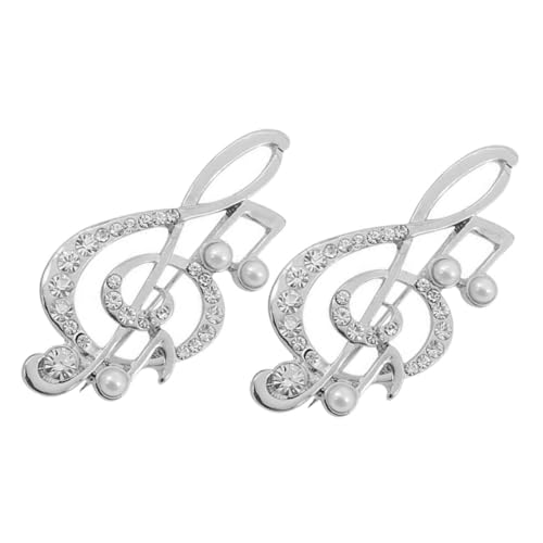 Healvian 2 Stück Perlenbrosche Kleid Imitation Musik Modische Violinschlüssel Brosche Anstecknadel Damen Simulieren Party Elegantes Anstecknadel Muster Dekorativ Für Kleine Healvian 2 Stück Perlenbrosche Kleid Imitation Musik Modische Violinschlüssel Brosche Anstecknadel Damen Simulieren Party Elegantes Anstecknadel Muster Dekorativ Für Kleine von Healvian