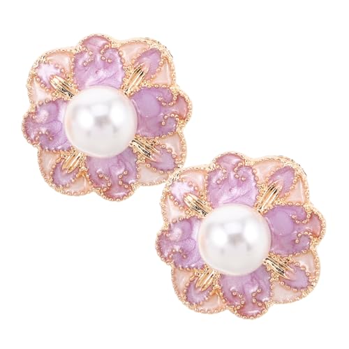 Healvian 2 Stück Perlenverzierte Anstecknadel für Frauen Blumenbrosche für Festliche Anlässe Hochzeiten und Formelle Kleidung Boho Stil Schmuck von Healvian