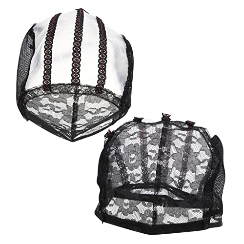 Healvian 2stücke Atmungsaktive Wig Caps Für Frauen Flexible Haarnetz-kappen Zur Herstellung Von Perücken Für Kostüme Und Partys von Healvian