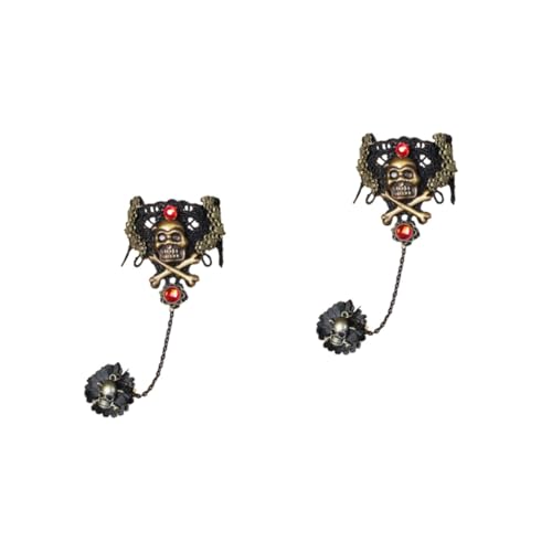 Healvian 2 Stück Piraten Schädel Armband mit Schwarzer Spitze Damen Halloween Party Schmuck Leicht Langlebig Gothic Accessoire Passend zu Kostüm und Alltag Healvian 2 Stück Piraten Schädel Armband mit Schwarzer Spitze Damen Halloween Party Schmuck Leicht Langlebig Gothic Accessoire Passend zu Kostüm und Alltag von Healvian