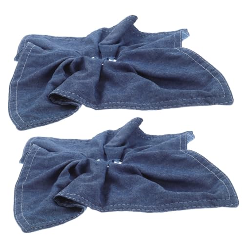 Healvian 2stücke Damen Denim Blau Quadratisches Tuch Haarband Elastisches Haargummi Und Für Haartypen Für Und Anlässe von Healvian