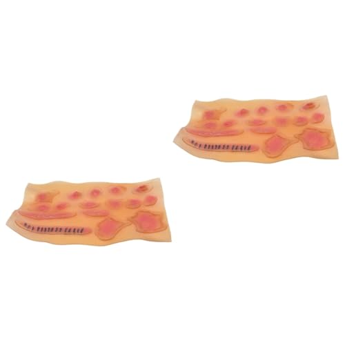 Healvian 2 Stück Realistische Halloween Wunden Sticker Temporäre Körper Dekoration Hautfreundlich Schweißfest PVC Narben Aufkleber für Horror Kostüm Party Cosplay Healvian 2 Stück Realistische Halloween Wunden Sticker Temporäre Körper Dekoration Hautfreundlich Schweißfest PVC Narben Aufkleber für Horror Kostüm Party Cosplay von Healvian