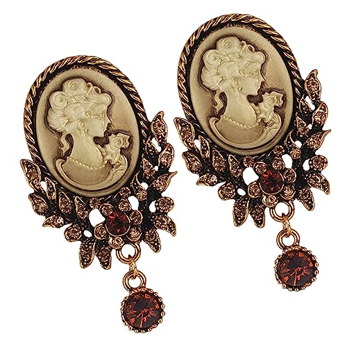 Healvian 2 Stück Retro Brosche für Damen Legierungsbrosche mit Elektroplattierung für Kleidung Taschen und Hüte für Besondere Anlässe und Partys von Healvian